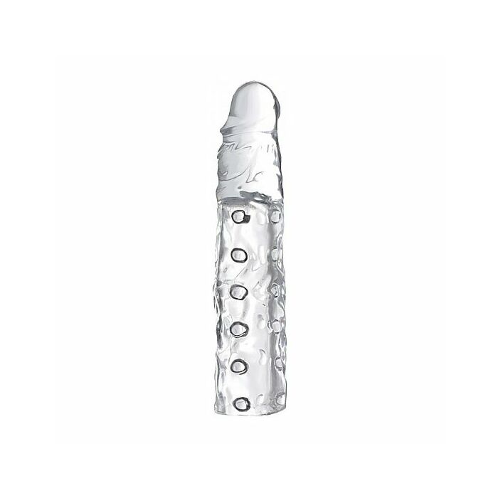 3 inch clear penis enhancer sleeve - transparent