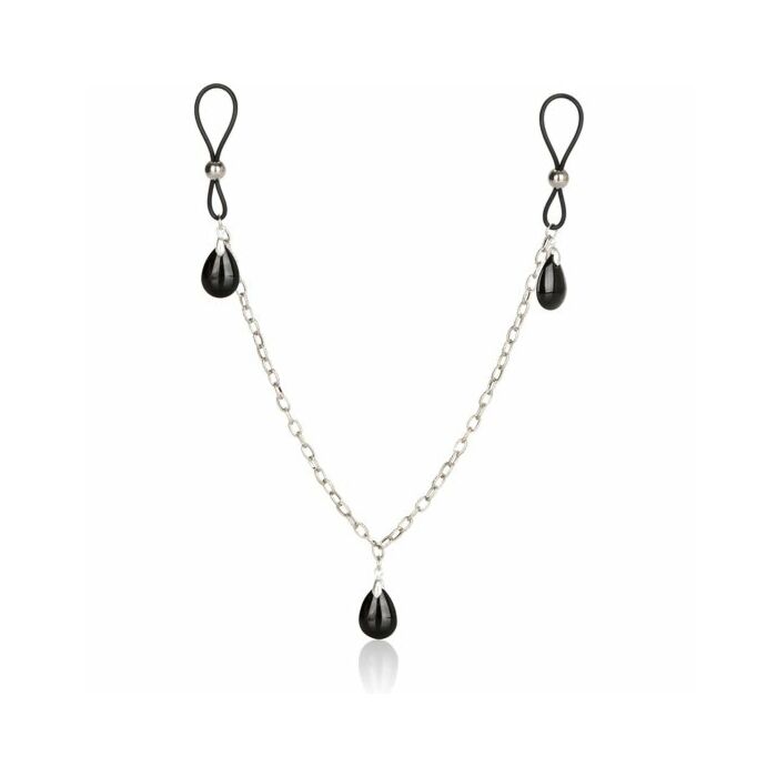 Nonpiercing nipple chain jewelry onyx