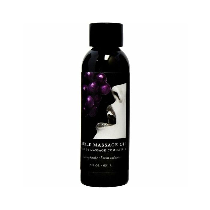 Earthly body grape edible massage oil - 60 ml