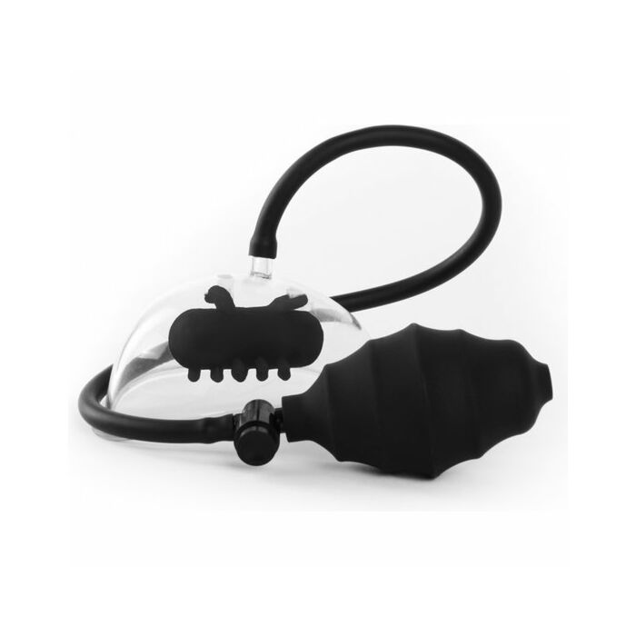 Vibrating pussy pump - black