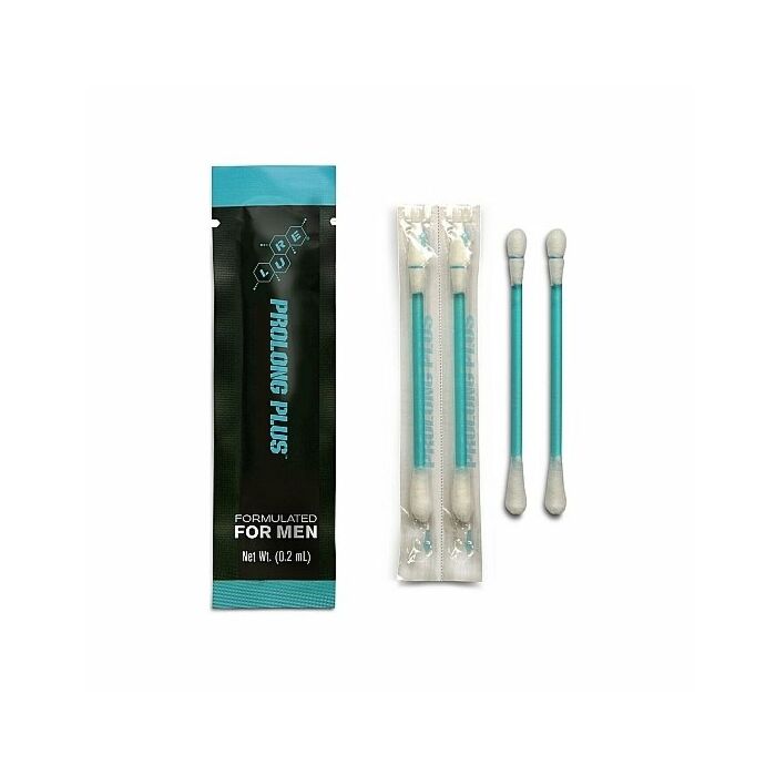 Prolong plus male enhancement, 2 swabs