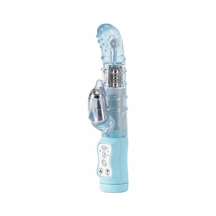 Mini dolphin pearl vibrator blue