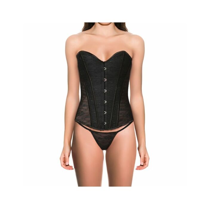 Corset golden border negro