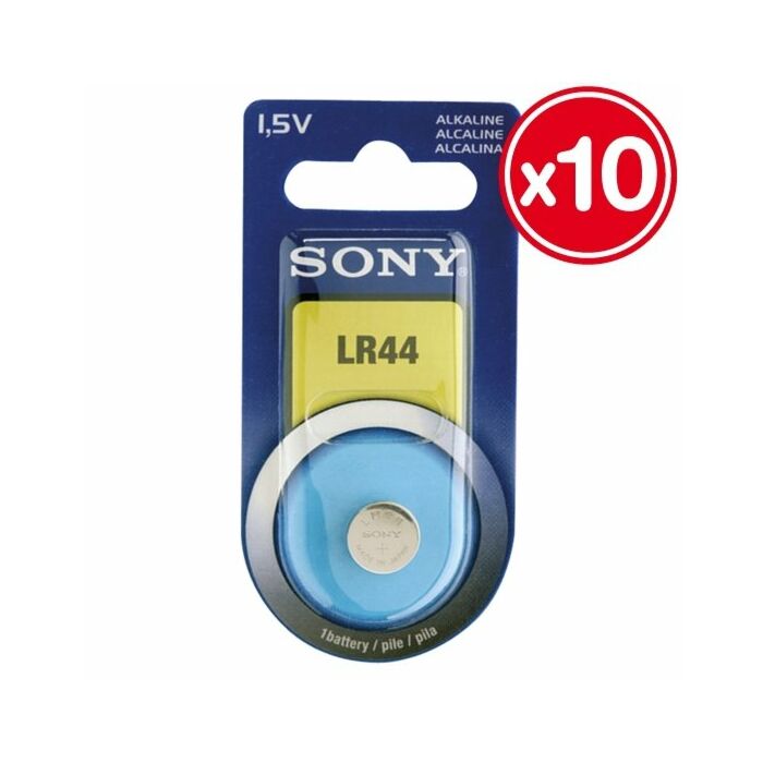 Lr44 1.5v sony alkaline (10 unidades)