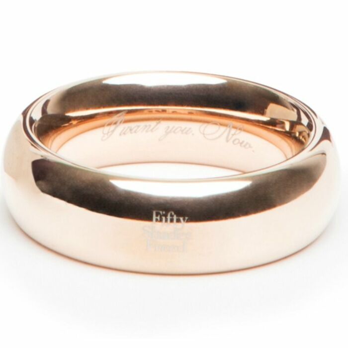 Fifty shades freed i want you now steel love ring