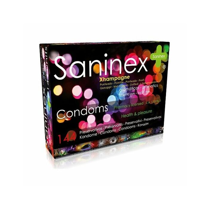 Saninex condoms xhampagne preservatives 144 units