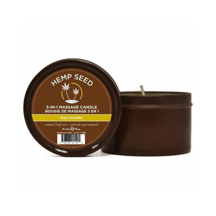 Earthly body nag champa massage candle