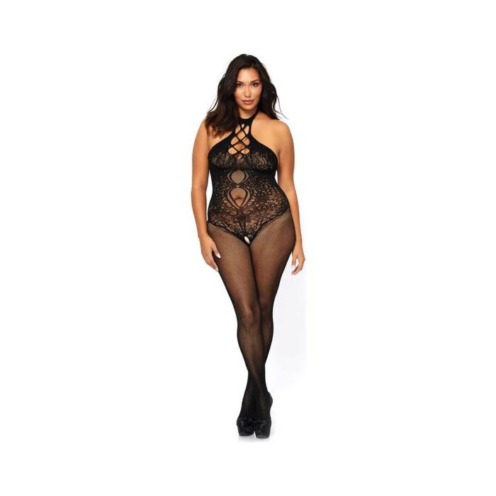 Leg avenue fishnet seamless bodystocking plus size