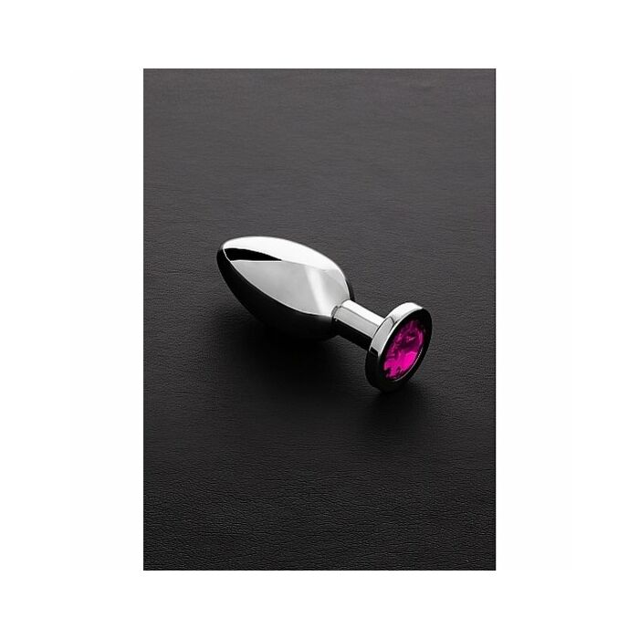 Jeweled butt plug pink - medium