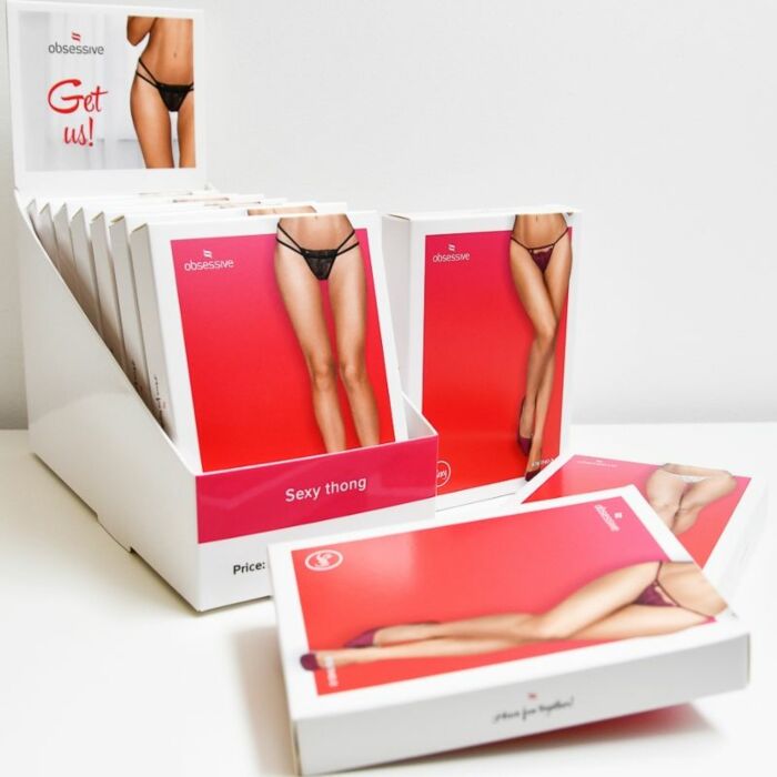 Obsessive - 1 x display and 10 thongs l/xl