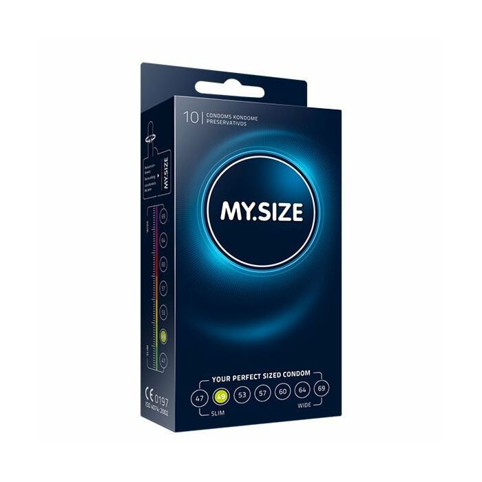 My size natural latex condom 49 width 10 pcs