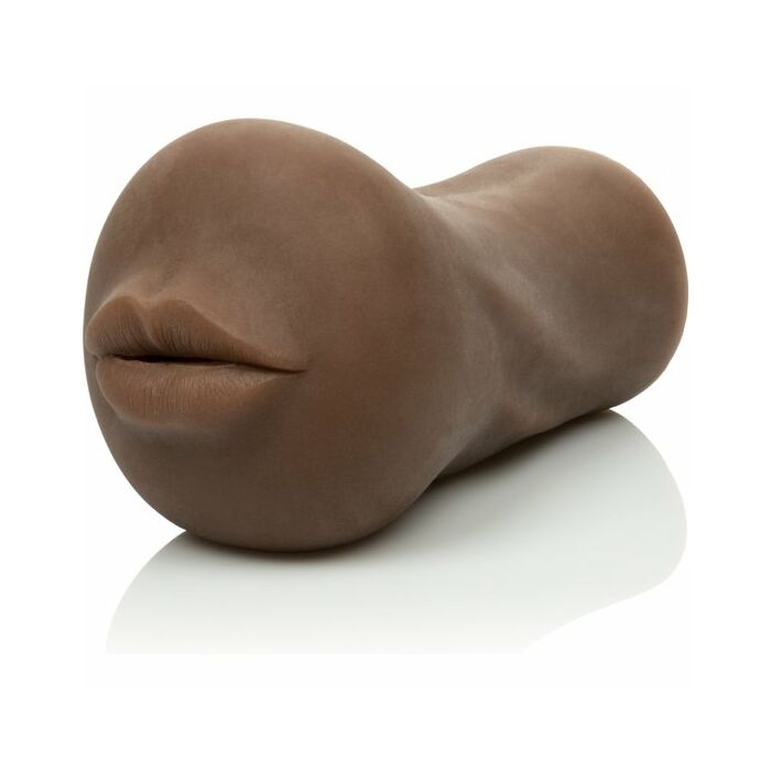 Stroke it mouth brown