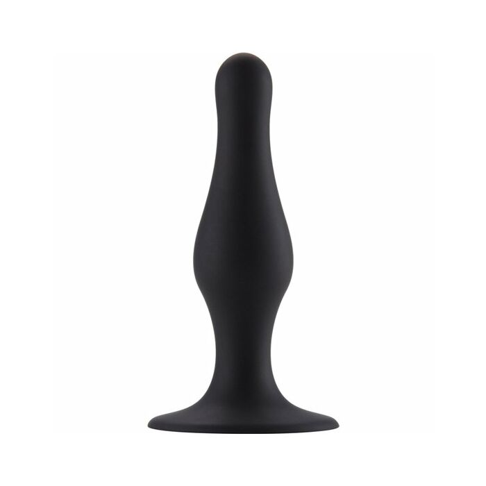 Butt plug with suction cup - large black