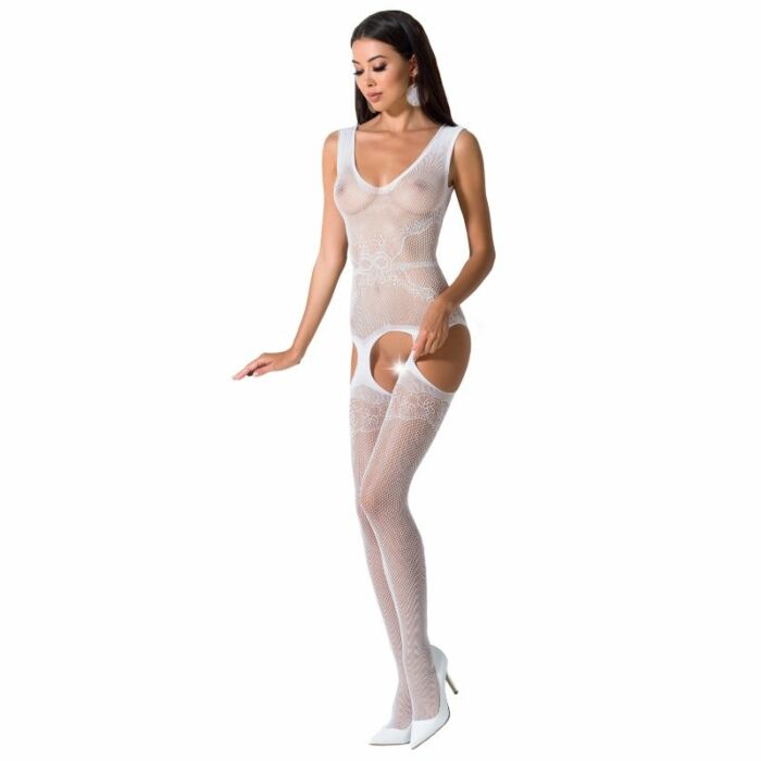 Passion woman bs062 bodystocking white one size