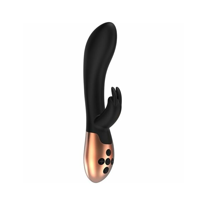 Heating rabbit vibrator - opulent - black