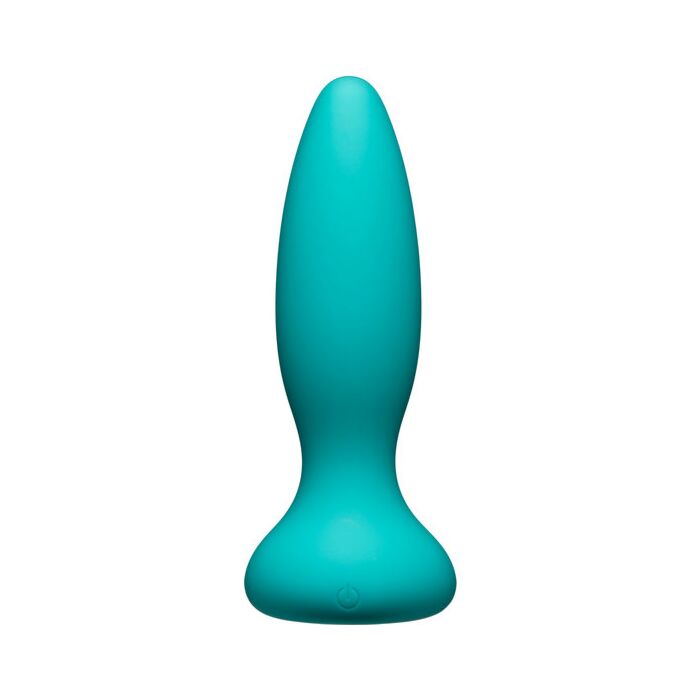 Adventurous vibrator plug - aqua