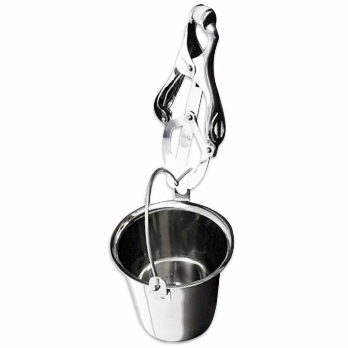 Metal hard nipple clam with bucklet
