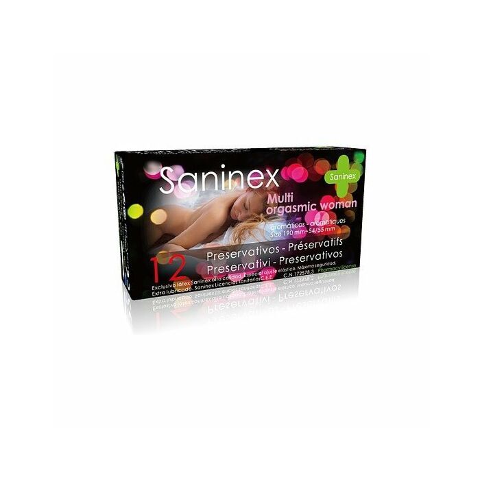 Saninex condoms multiorgasmic woman condoms 12 units