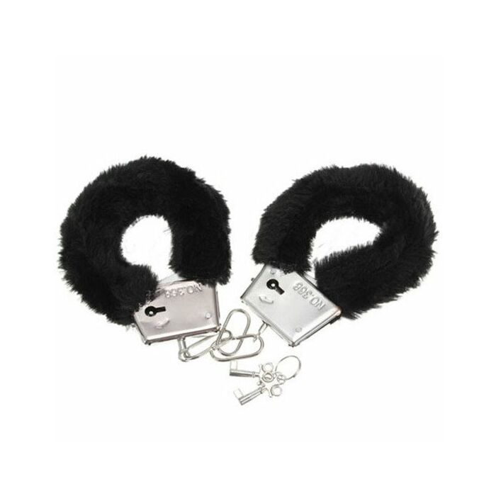 Plush Black Handcuffs