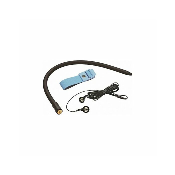 Amplifier cock and ball strap with penis strim black