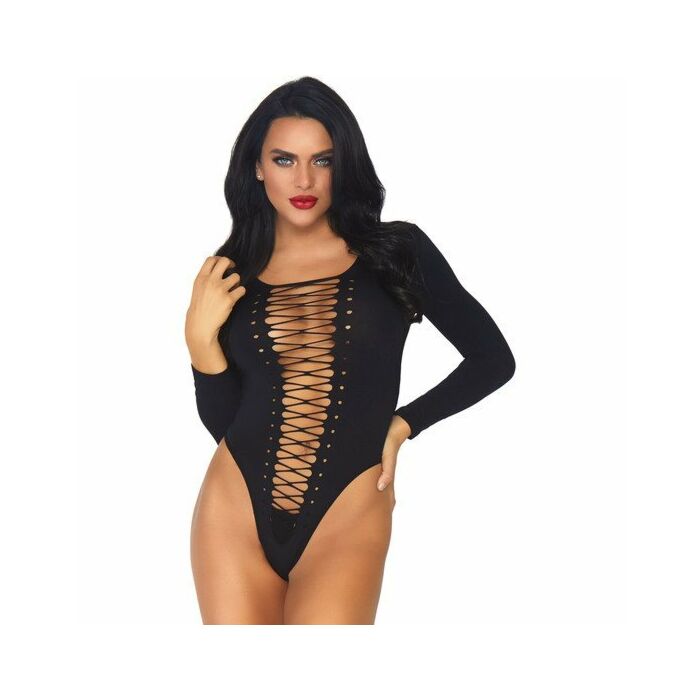 Leg avenue long sleeved teddy one size