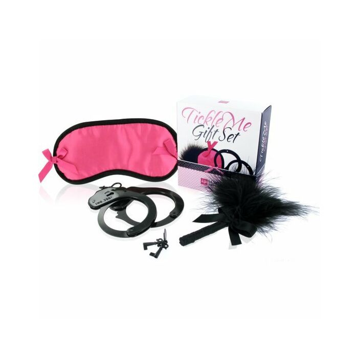 Lovers premium tickle me gift set pink