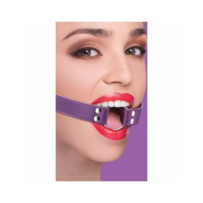 Ouch ball ring gag purple