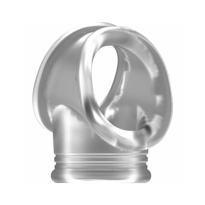 No.48 - cockring with ball strap - translucent