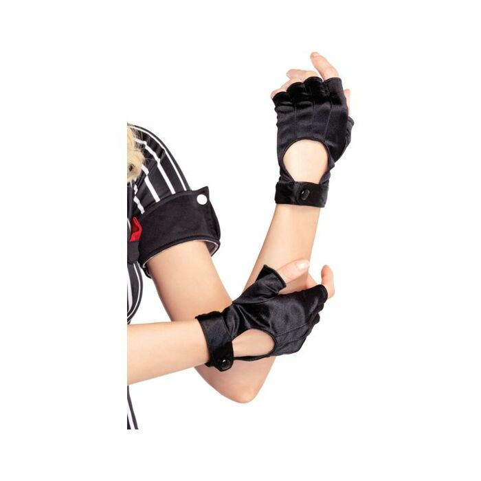 Leg avenue fingerless motorcycle gloves