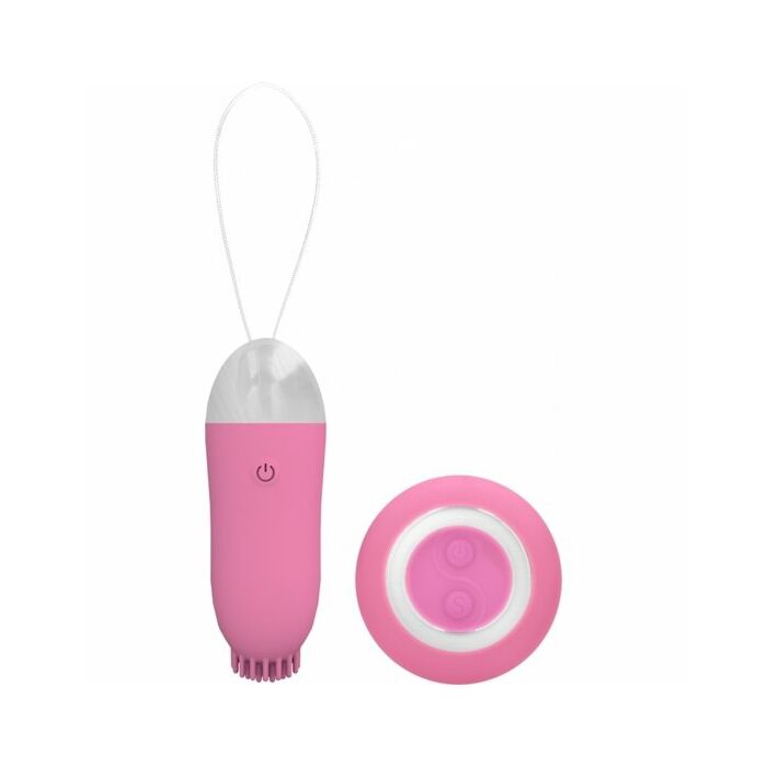 Jayden dual rechargeable vibrating remote toy pink