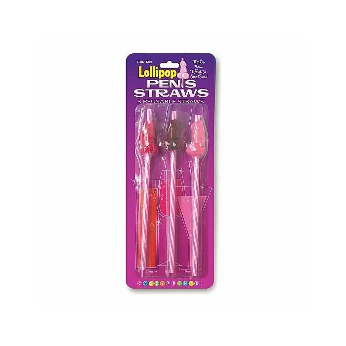Candy penis straws 3 pack