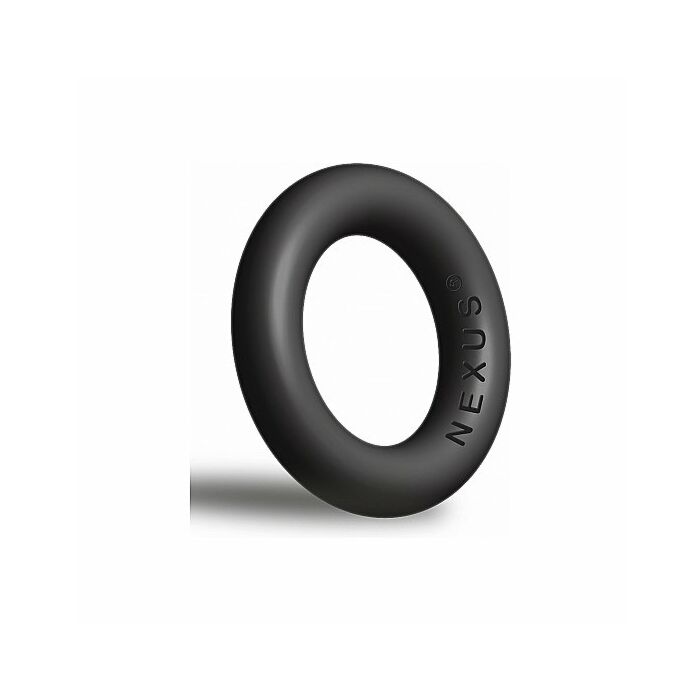 Enduro thick silicone super stretchy cock ring black