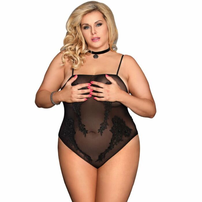 Subblime queen plus floral pattern teddy