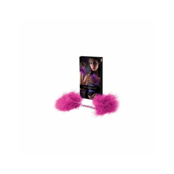 Pink marabou handcuffs