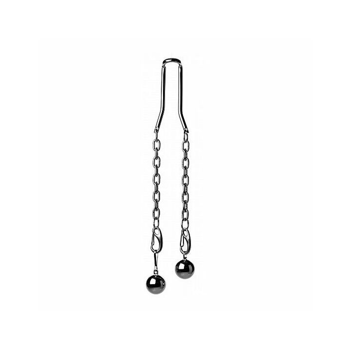 Heavy hitch ball stretcher hook with weights - silver