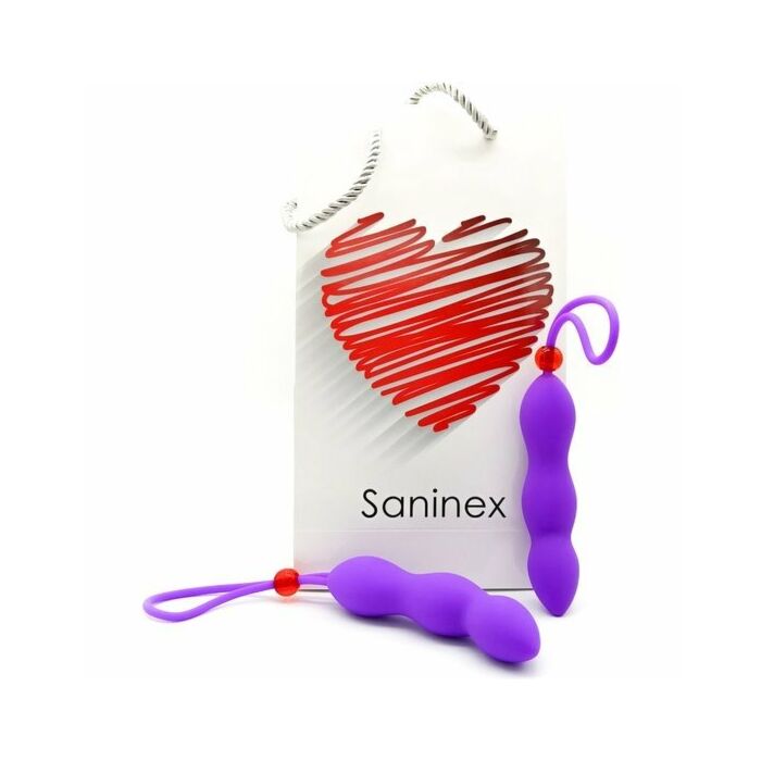 Saninex climax butt plug and ring purple