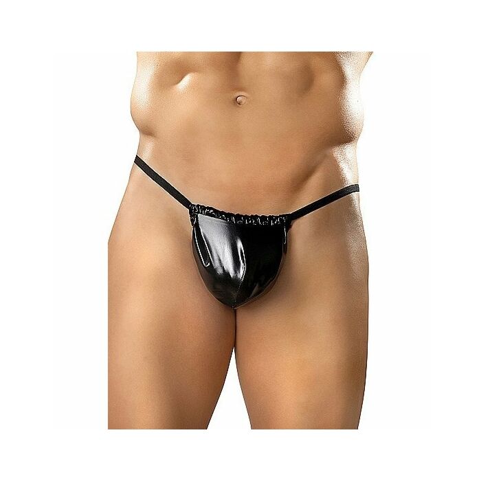 Male power posing strap black