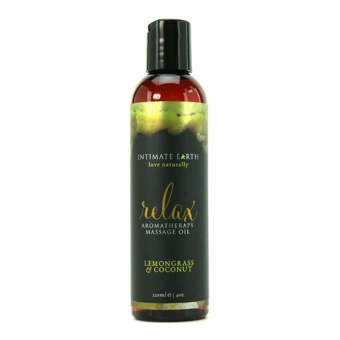 Intimate earth lemongrass & coconut oil massage 120ml