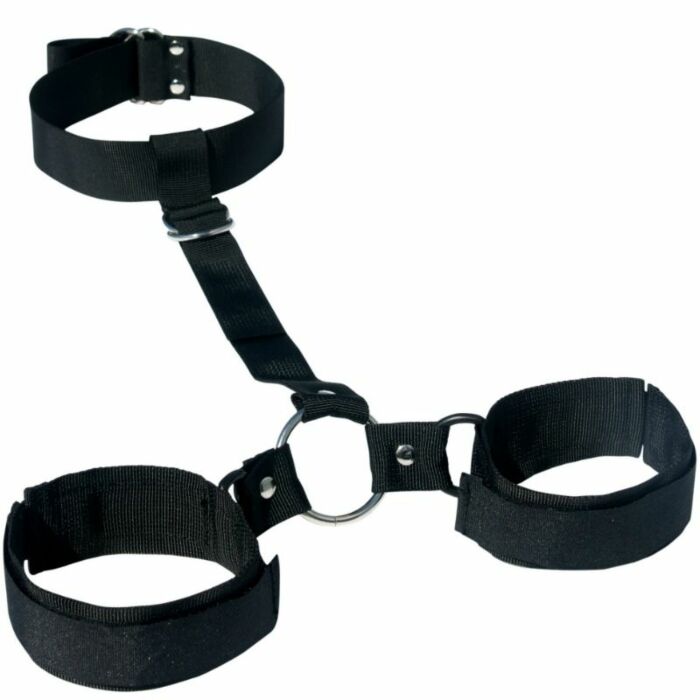 Sex & mischief shadow neck & wrist restraint
