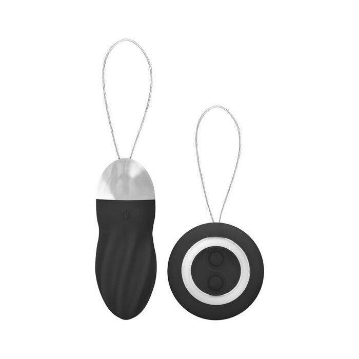 George rechargeable remote control vibrating egg black