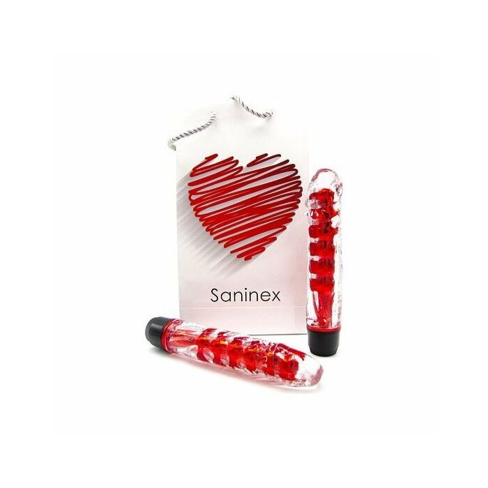 Saninex vibrator fantastic reality red and clear