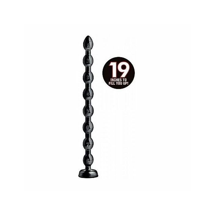 1.5 beaded hose -18 long - black