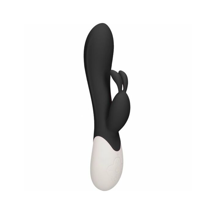 Flame - rechargeable heating g-spot rabbit vibrator  - black