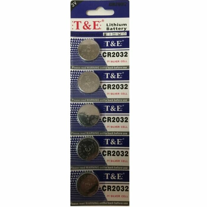 Batteries 5 units pack cr2032 (3v)
