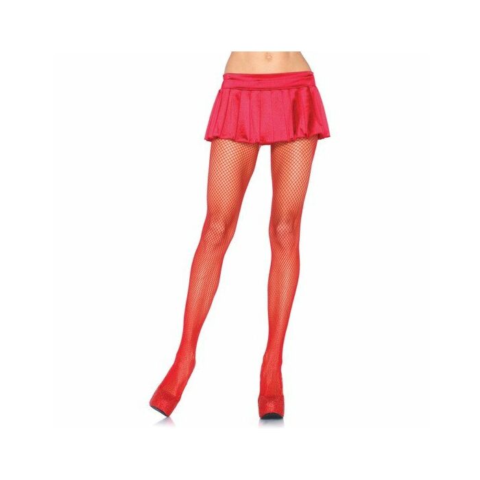 Leg avenue nylon fishnet pantyhose red plus size