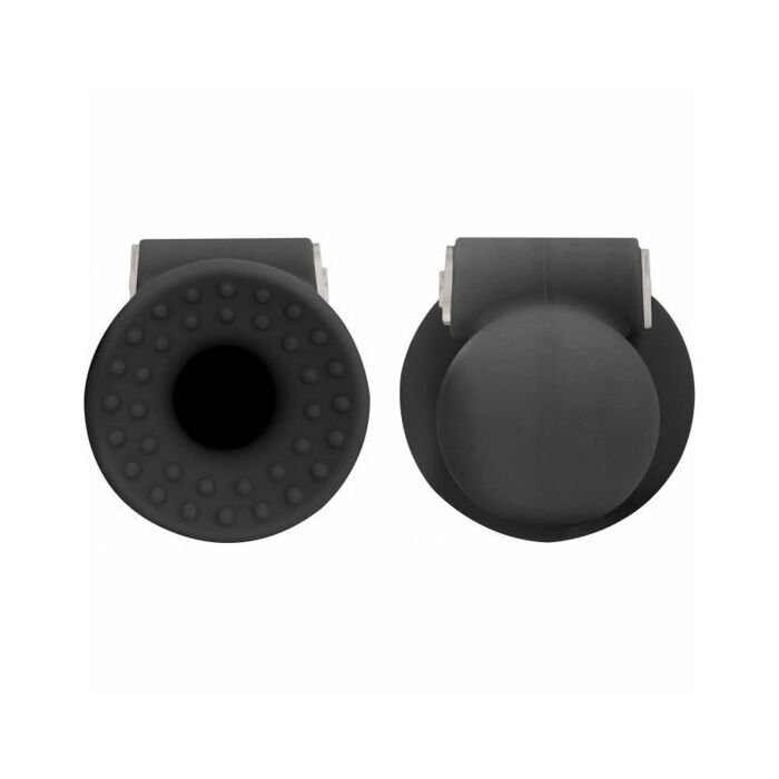 Vibrating nipple suckers - black