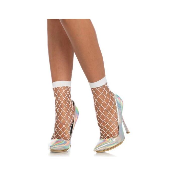 Fishnet socks - white