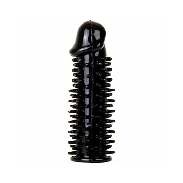 Realistic spiky penis extension black