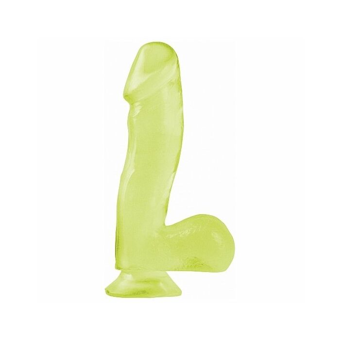 Basix rubber works glow in the dark dong with suction cup 16 cm