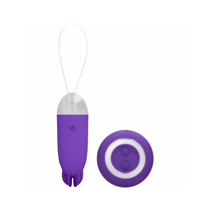 Noah dual rechargeable vibrating remote toy purple